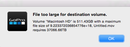 RemonLam's tweet image. LOL I need a bit more storage :-) #GoProFail