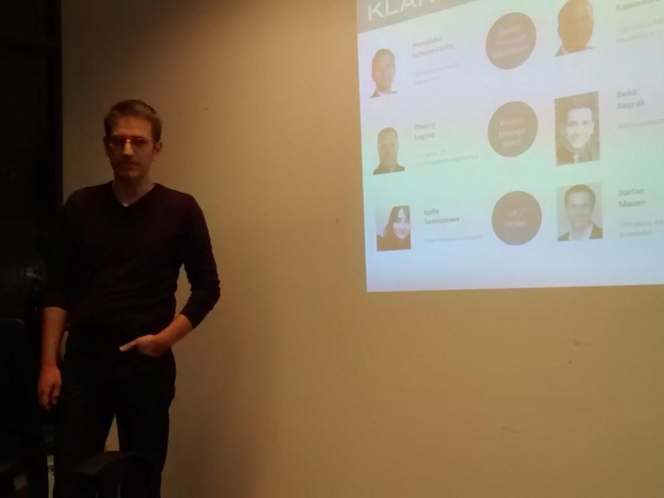 Fin Tech Meetup in Köln, @KlarPlus erklärt das Produkt