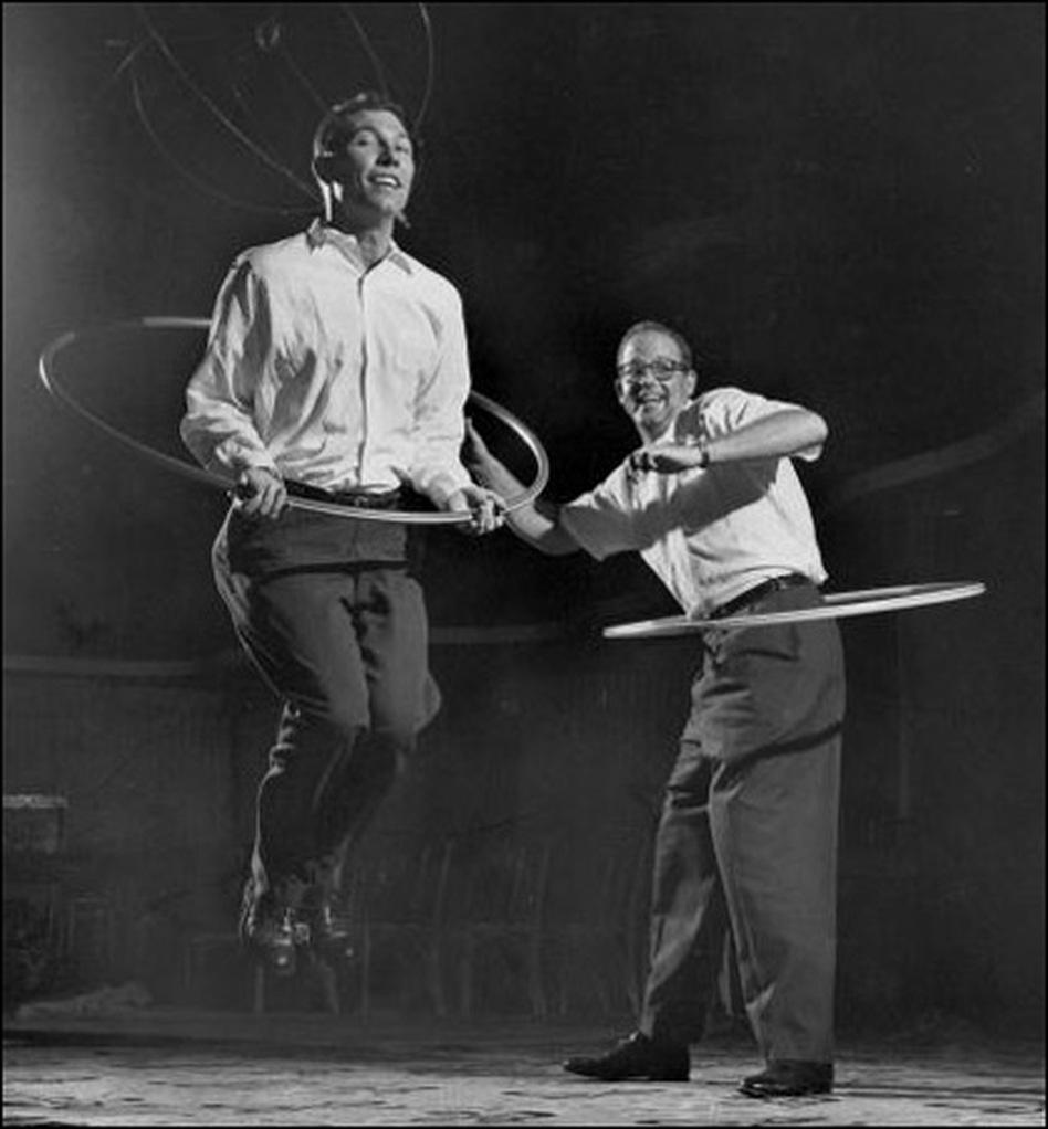Richard Knerr and Arthur Melin having a blast w/ one of their greatest toys, the Hula-Hoop!  #ThrowbackThursday