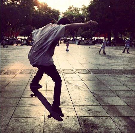 Skateboarding*beer*