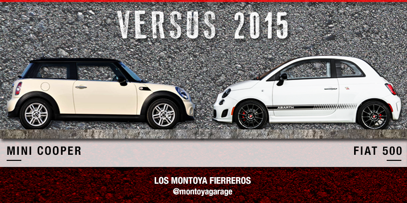 MONTOYAGARAGE's tweet photo. ¿Con cuál de estas naves te quedás? RT si preferís el #Mini2015 // FAV si elegís el #Fiat500 2015 #LosMontoya #Versus http://t.co/LXrXcZuB8v