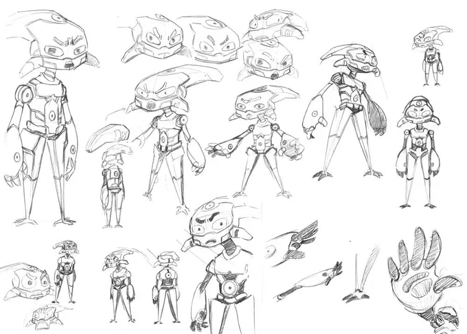 A few sketches of my next comic on Spunch, named Ocho for now, but that's certainly going to change 