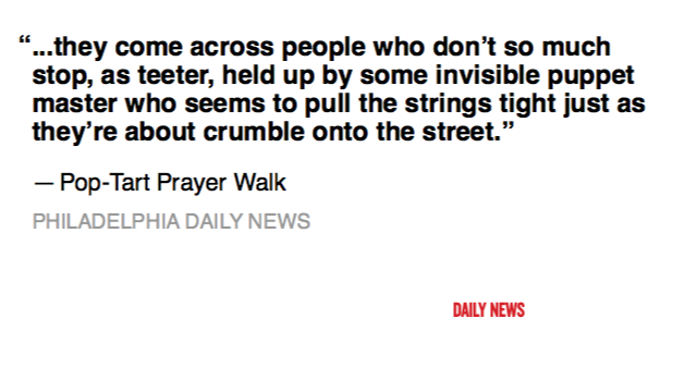 NotesFromHeL's tweet photo. Same goes for the awesome souls who take part in the Kensington Pop-Tart Prayer Walk. http://t.co/ov4bZIy8yE http://t.co/OCR0gUyFDo