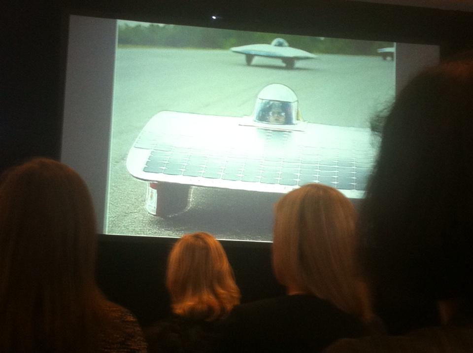 brttmsn's tweet photo. Rocket scientist Natalie Panek inspires through perseverance. She can also build a rad solar car. #nsbest http://t.co/zXkBmOULKw