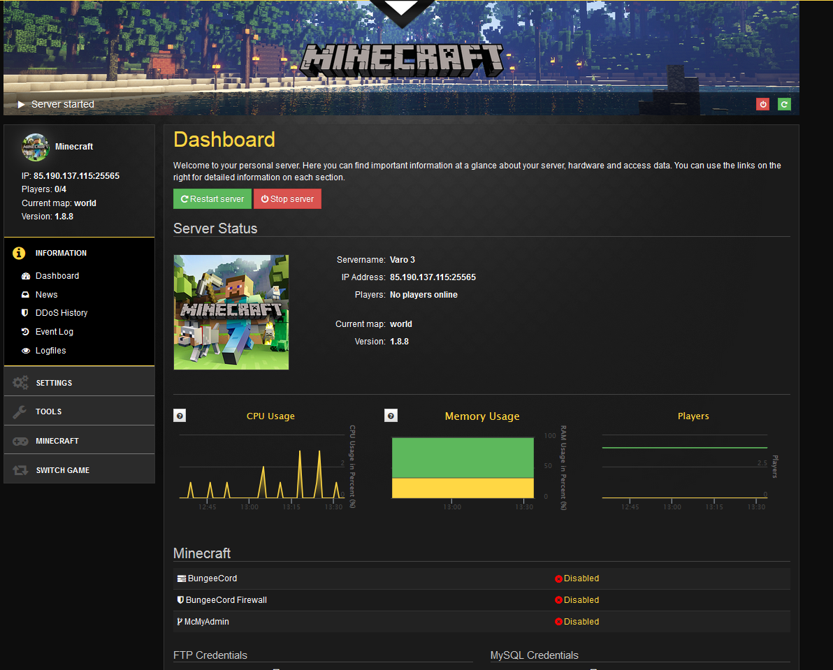 Nitrado in English auf Twitter: "Have you seen our great new #Minecraft  Webinterface on #Nitrado? What do ya think about it?  http://t.co/1J3iyxb08S" / Twitter