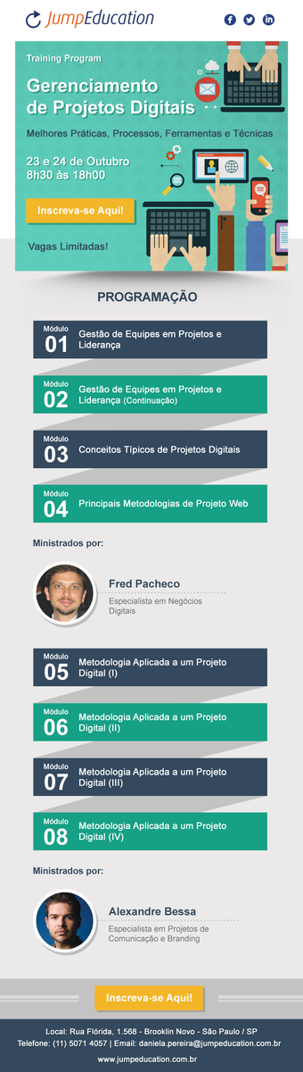 JumpEducation's tweet photo. Treinamento Gerenciamento de Projetos Digitais
Inscreva-se já!
http://t.co/xMy08HRIYb http://t.co/12FPIgeJoZ