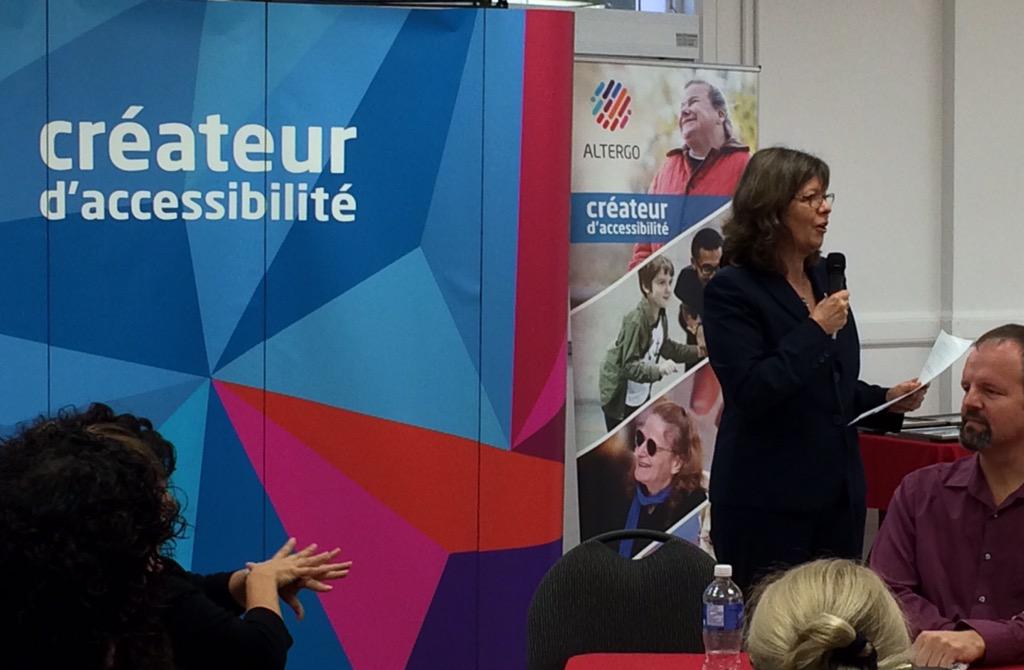 AlterGo's tweet photo. Ensemble, ns sommes déterminés à être des créateurs d'#accessibilité #ForumAlterGo http://t.co/03oAeBRuZt