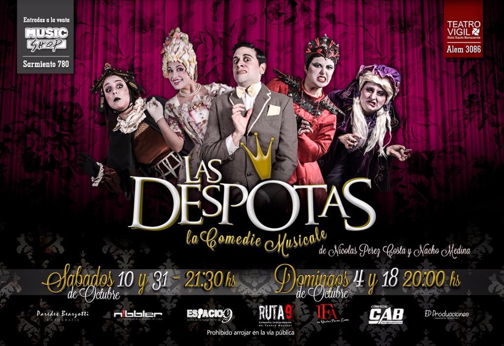 SofiMolinengo's tweet photo. Estreno 4 de octubre!! Entradas a la venta en music shop! #lasdespotasrosario http://t.co/wObBW85V8z