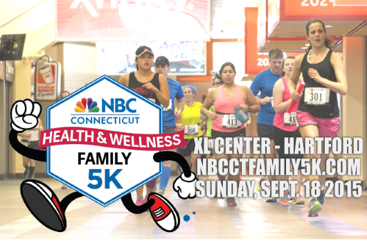 RunSNEAA's tweet photo. Entry fee for the NBC-CT Family 5k is now only $15! Come run with us inside the XL Center! http://t.co/gm03DVVHVJ http://t.co/sRz5AqGkJ9