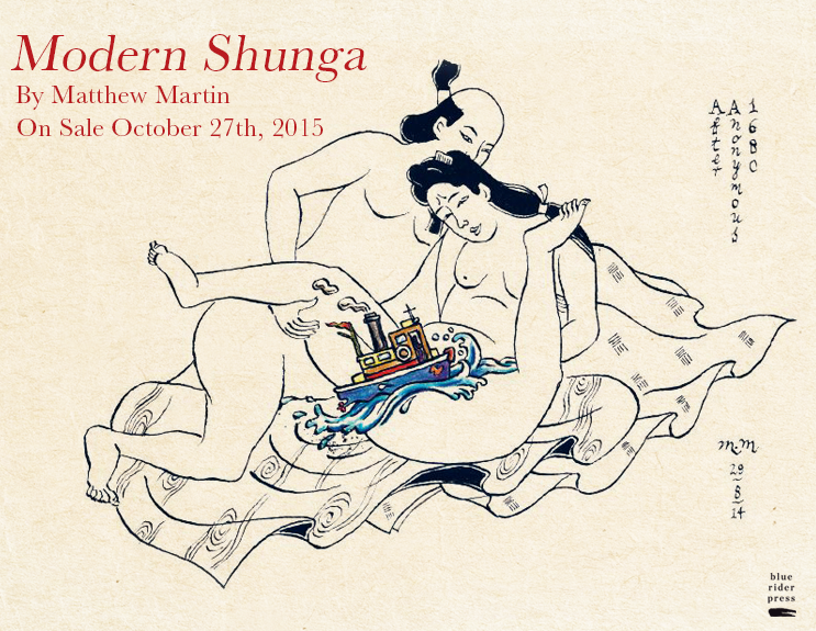 BlueRiderPress's tweet photo. Got a case of the Wednesdays? Grab your copy of #ModernShunga for a quick pick-me-up: https://t.co/7LO1hn98Qv https://t.co/kc5HAceXeq