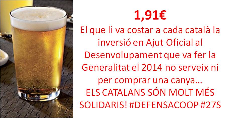 Vota #DefensaCoop #27S perquè Catalunya no faci cooperació a preu de canya bit.ly/DefensaCoop