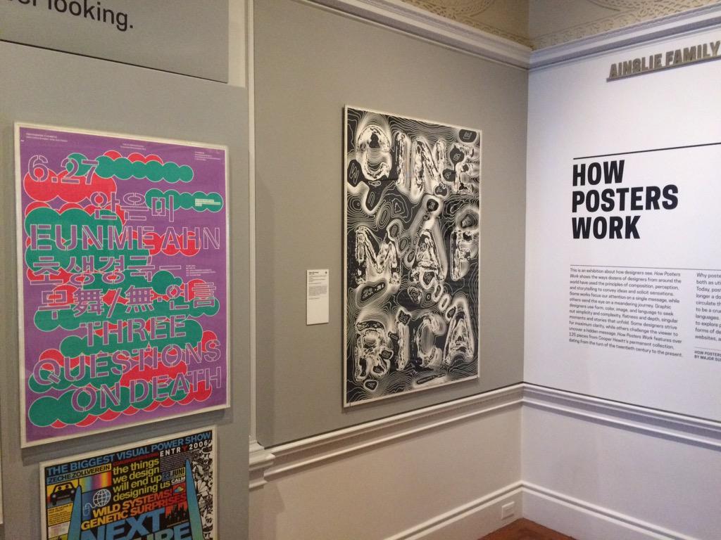 amadad's tweet image. Fancy finding @suuul + @minch71 at #HowPostersWork @cooperhewitt