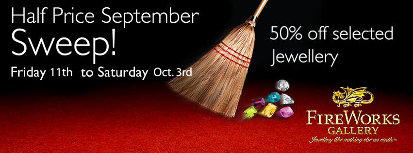 HALF PRICE September Sweep! 50% off selected jewellery. 9 days left! Hurry in.