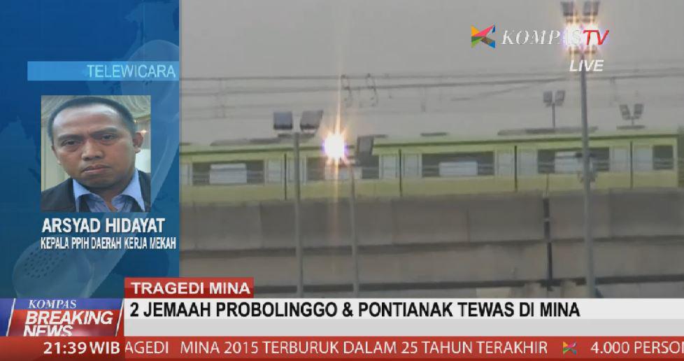 KompasTV's tweet photo. #BREAKINGNEWS 2 jemaah asal Probolinggo dan Pontianak menjadi korban meninggal dalam #TragediMina http://t.co/1tfWazH7pP