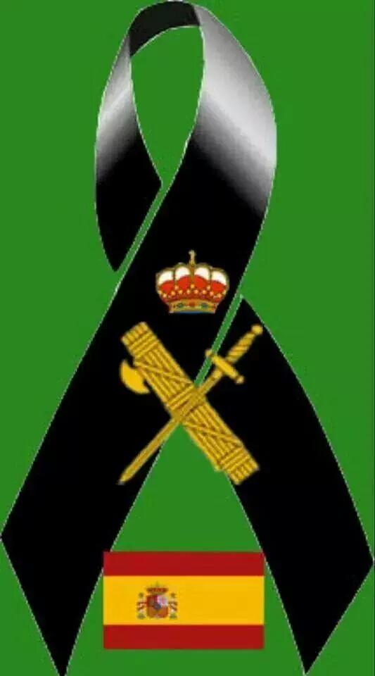 Resultado de imagen de luto guardia civil