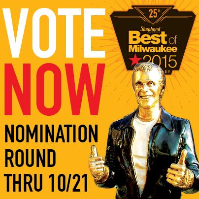 shepherdexpress's tweet photo. Best of Milwaukee voting is LIVE!
Visit http://t.co/fQJjwr9e3m and help your favorite businesses win #BOM honors! http://t.co/1Em5sV1a8b