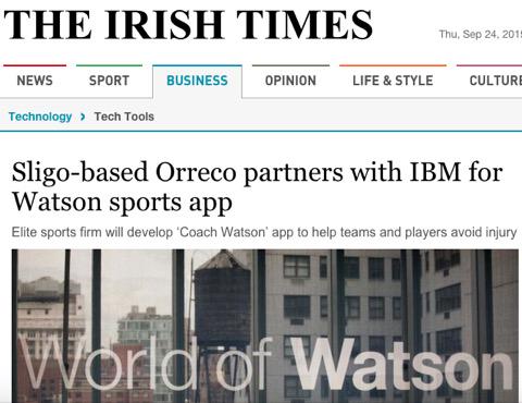 Graeme_McDowell's tweet image. Congrats to my guys @ORRECO1 big news with @IBMWatson irishtimes.com/business/techn…