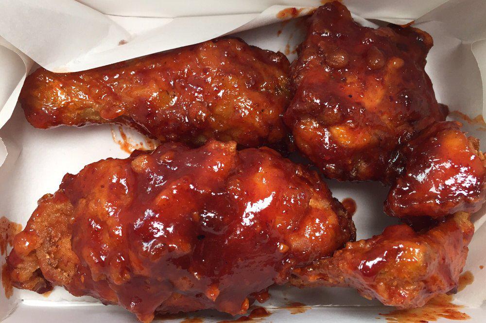 .<a href="/adamerace/">Adam Erace</a> ordered 3 kinds of Korean fried chicken and a tub of bulgogi from Andy's Chicken. ow.ly/SCyGG