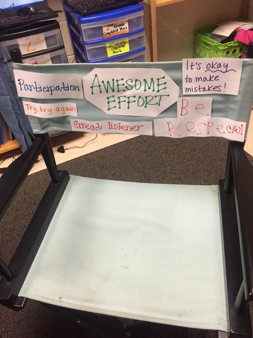 jhafner95's tweet photo. Awesome Effort Chair to promote a growth mindset @growthmindset1 #forestvilleproud #growthmindset http://t.co/1CPZfreRdM
