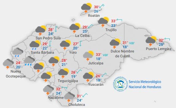 metaerohonduras's tweet photo. Condiciones de precipitaciones en forma de lluvias y chubascos acompañados...... http://t.co/rRynXJ6VX4