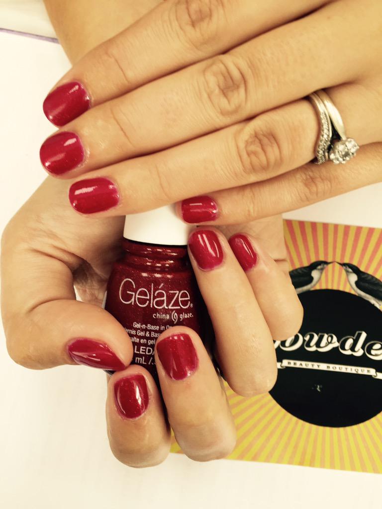 digitalpowpop's tweet photo. Glitter Red 'Ruby Pumps' by @ChinaGlaze for @BethanieLunn today #NOTD #Powderbeauty http://t.co/y1Y7cU5ArB http://t.co/Ze0kBvt7S4