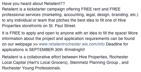 Retailent_Roc's tweet photo. Have you heard about #Retailent ?? @CityRochesterNY http://t.co/JKPzTEiprP http://t.co/JhdryFRVeO