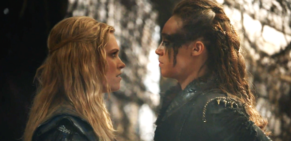 clarke and lexa // the 100