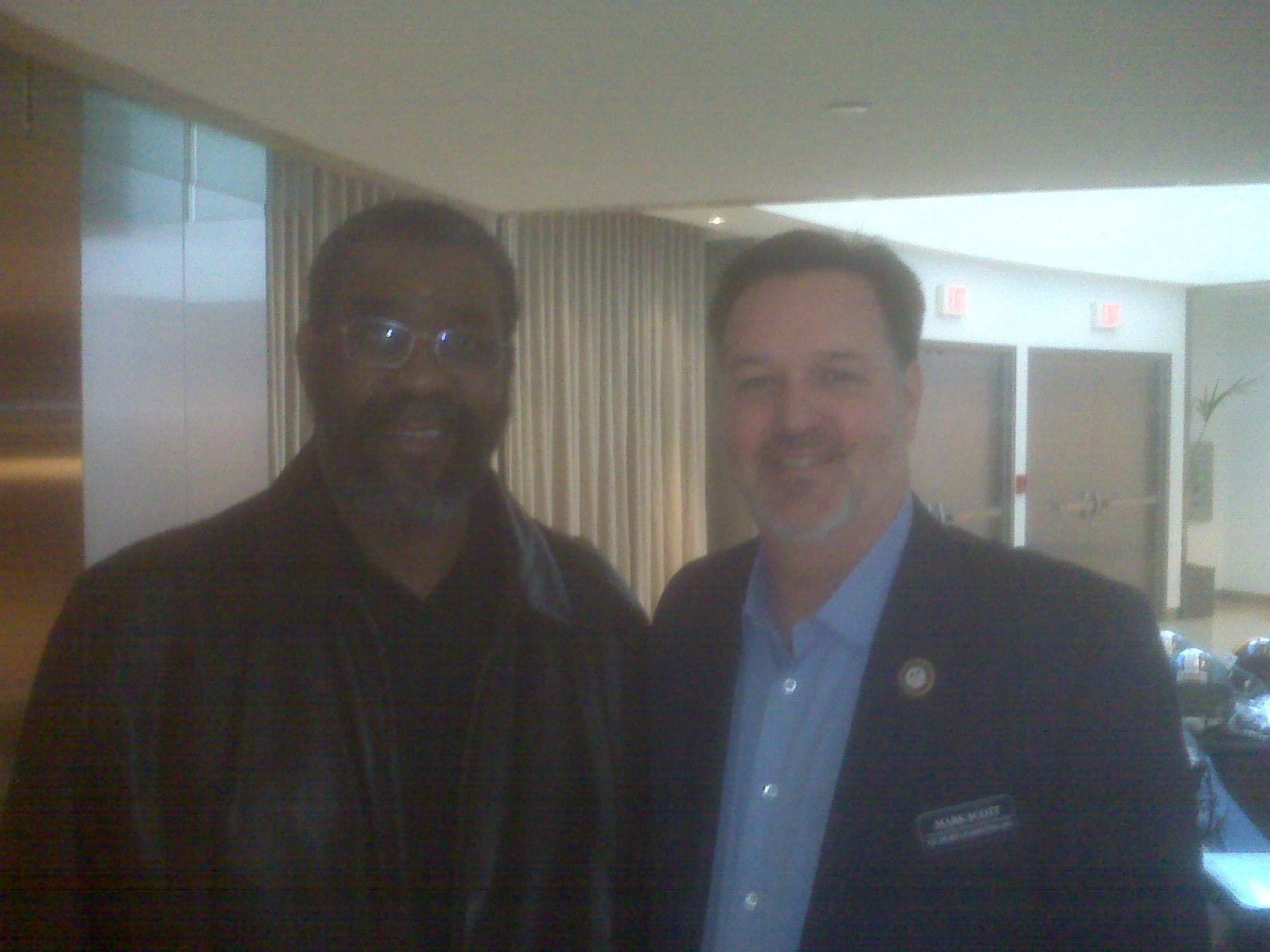 Happy birthday to the greatest player of all-time, Mean Joe Greene!

(Gratuitous pic of me & Joe included) 