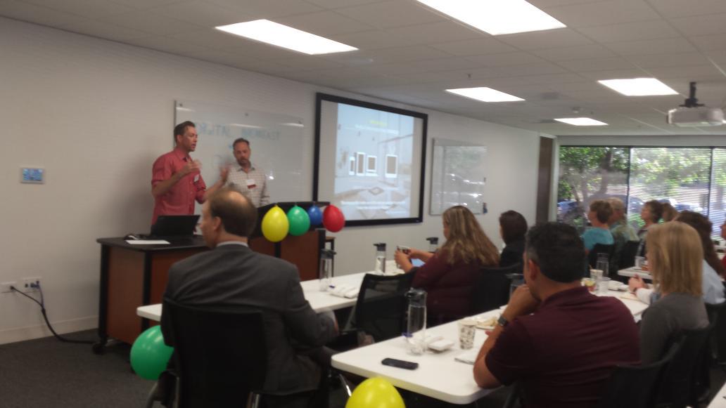 SEMSarahBoyd's tweet photo. By 2018, digital is projected to surpass tv. #webolutions #dbwg #breakfast http://t.co/tcvOJdQ5Gd