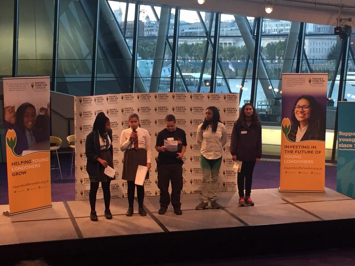 Our youth management team pitching to <a href="/mayorsfund/">The Mayor's Fund for London</a>. Fingers crossed for the outcome! #cityhall