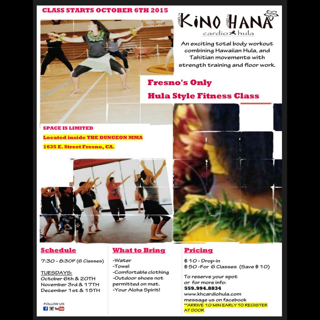 Hawaiian Hula / Tahitian FITNESS classes start soon! Sign up today!