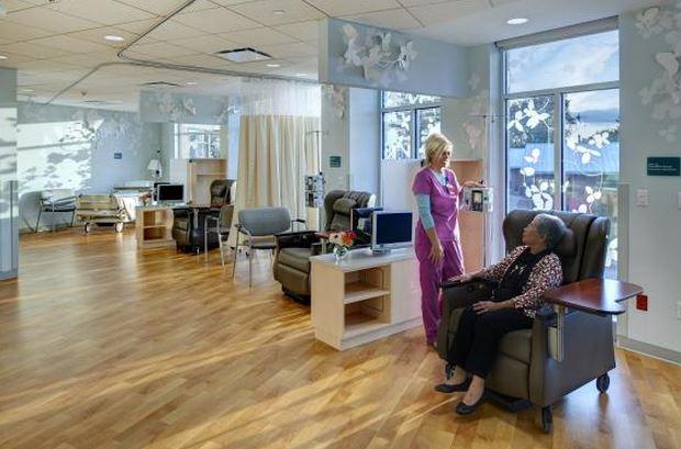 HCDMagazine's tweet photo. When a healing center had the view of a parking lot, here's what @GRMC did to spruce it up http://t.co/UJFP4IspOv http://t.co/EaQyGQMFBB