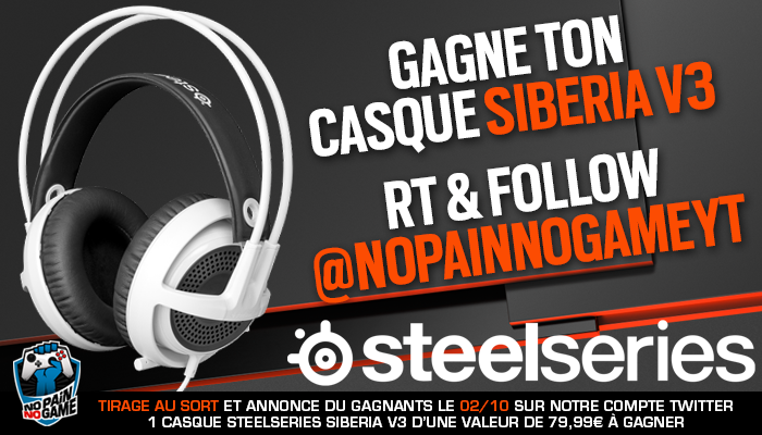 NoPainNoGameYT's tweet photo. Gagne ton casque @SteelSeriesFR Siberia v3 ► RT &amp; FOLLOW @NoPainNoGameYT ◄ http://t.co/ElfosCbB37