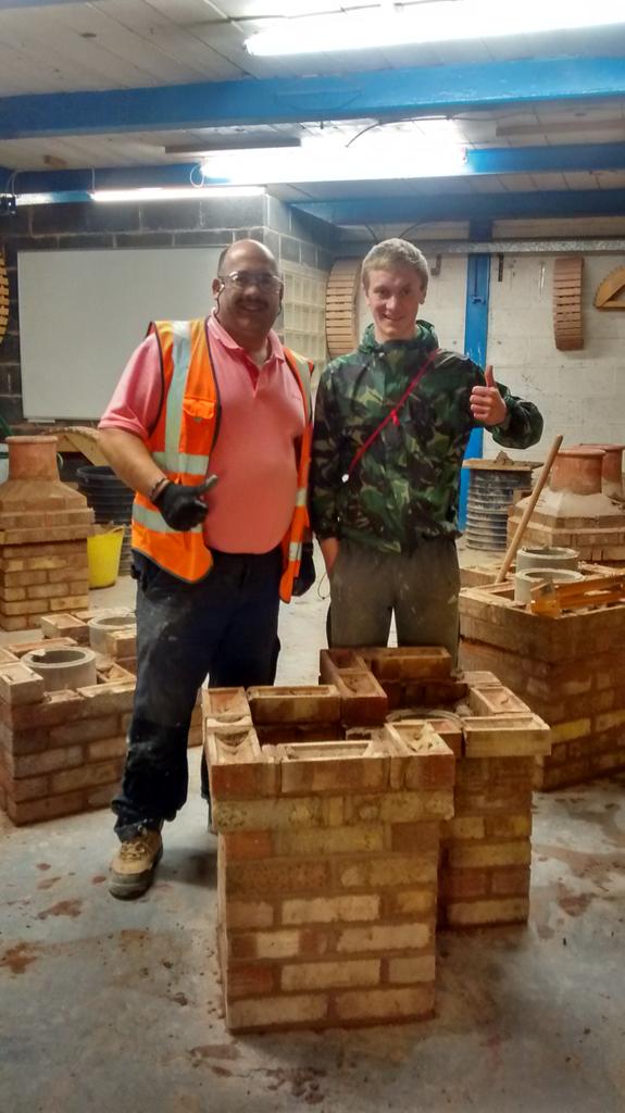 anna_ambitionp3's tweet photo. So proud of my @P3Ambition client Nathan, back at #chesterfieldcollege doing his bricklaying level 3 #proud http://t.co/jmSfNKWkki