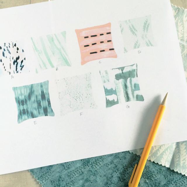 Help me brainstorm new artwork for pillows from these rough drafts. Which three are your favorites?