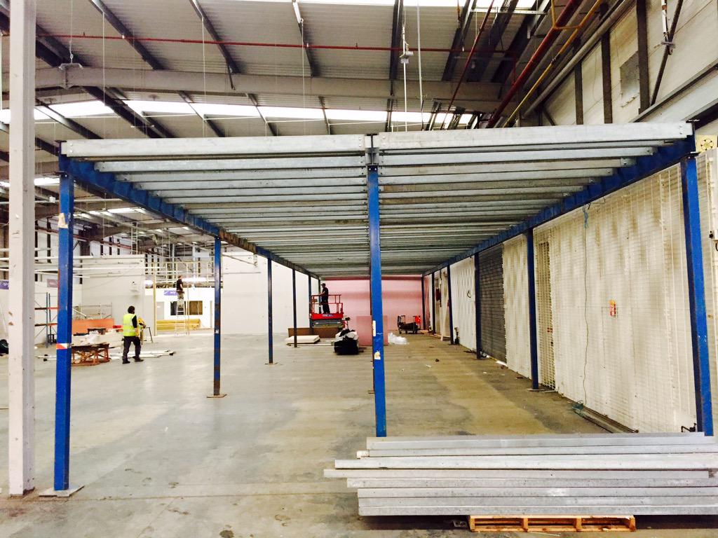 BigEater's tweet photo. The BRAND NEW #HawkerHouse in Canada Water is MAHOOSIVE. We've got 4wks to make it AMAZING. View of the 'Best Room'. http://t.co/F6a5BTJoi1