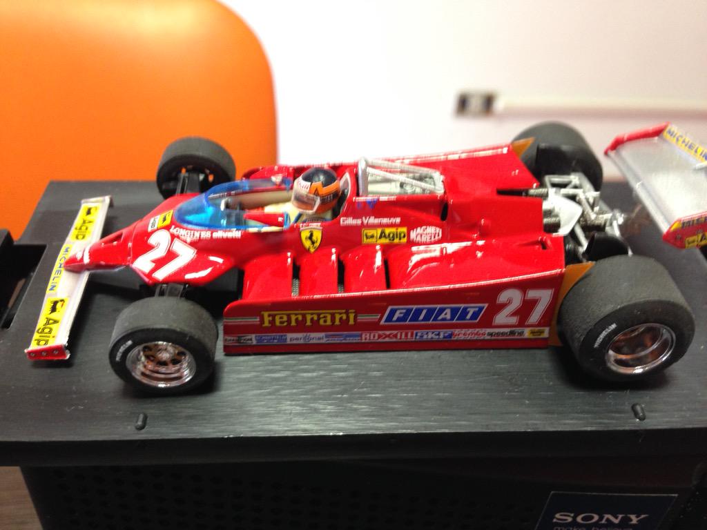 ruizeduardom's tweet photo. Otro mas para la colección.
Ferrari 126 año 81 con Villeneuve ganador en Jarama y Monaco. http://t.co/mVzbLAoJTz