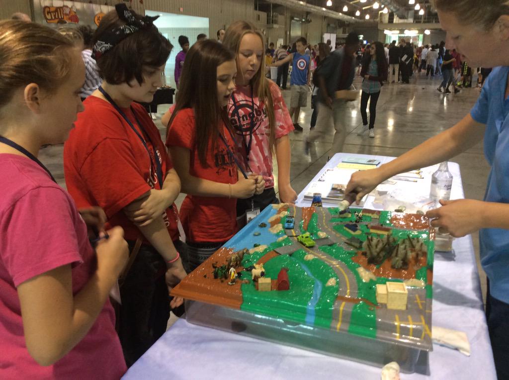 TulsaUnionSTEM's tweet photo. Save Our Streams! @cityoftulsagov #STEMExploratorium #SE2015 #PoweredByFlightNight http://t.co/t1og9FOUw2