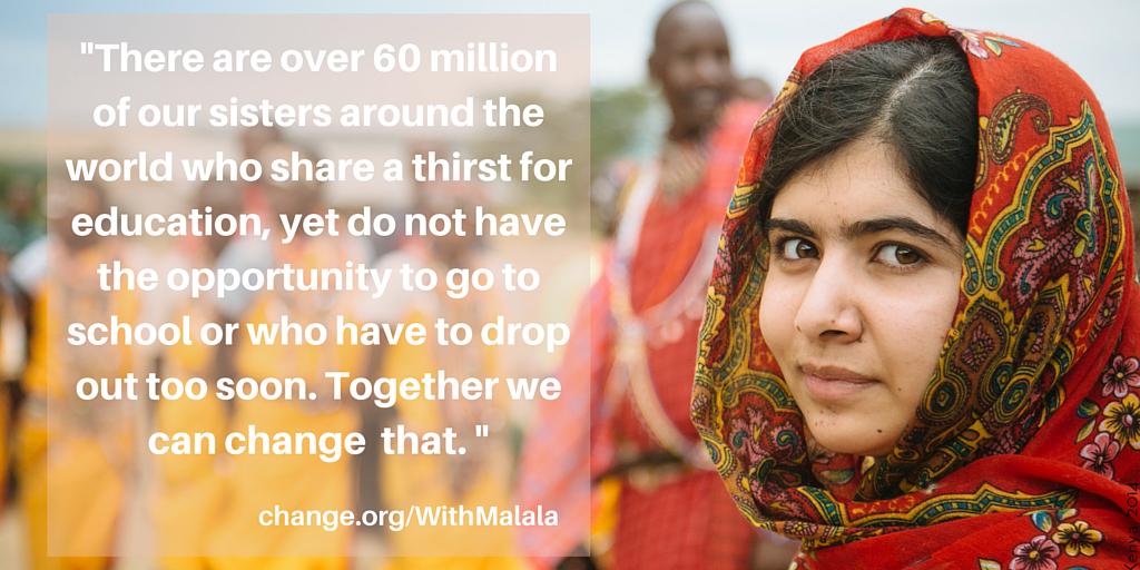 GlblCtzn's tweet photo. Join us and stand #withMalala if you agree that girls around the world deserve education: http://t.co/hbrsSf4rhl http://t.co/9RoZxbj84G