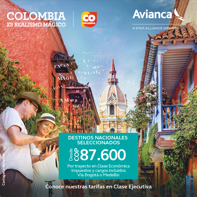 avianca's tweet photo. #Colombia: Vuela a diferentes destinos nacionales con las mejores tarifas. ¡Reserva ya! http://t.co/sBkF1VYjre http://t.co/ZxVABJH3Wk
