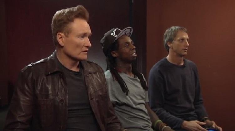 SegmentNext's tweet photo. #ConanOBrien Reviews #TonyHawk #ProSkater 5 With #LilWayne http://t.co/WMN9V0KQOe #ProSkater5 http://t.co/XKXh6cN0Os