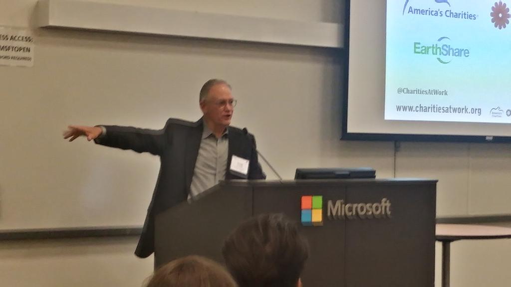 Charissebrowner's tweet photo. America's Charities CEO, Steve Delfin introducing #philanthropy & driving greater ROI w/corp leaders. #CWFallForum http://t.co/ZbF9qDgzTP