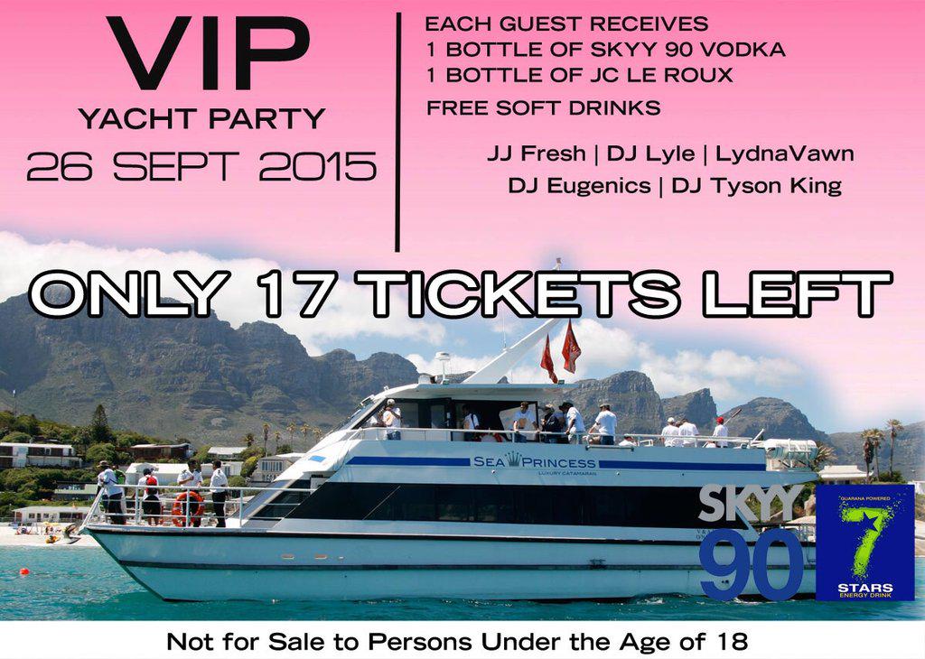 The energy when every1 will hold onto their 2 bottles in the air. #VipYachtParty26Sept so Amped. Cc @aphelionaire