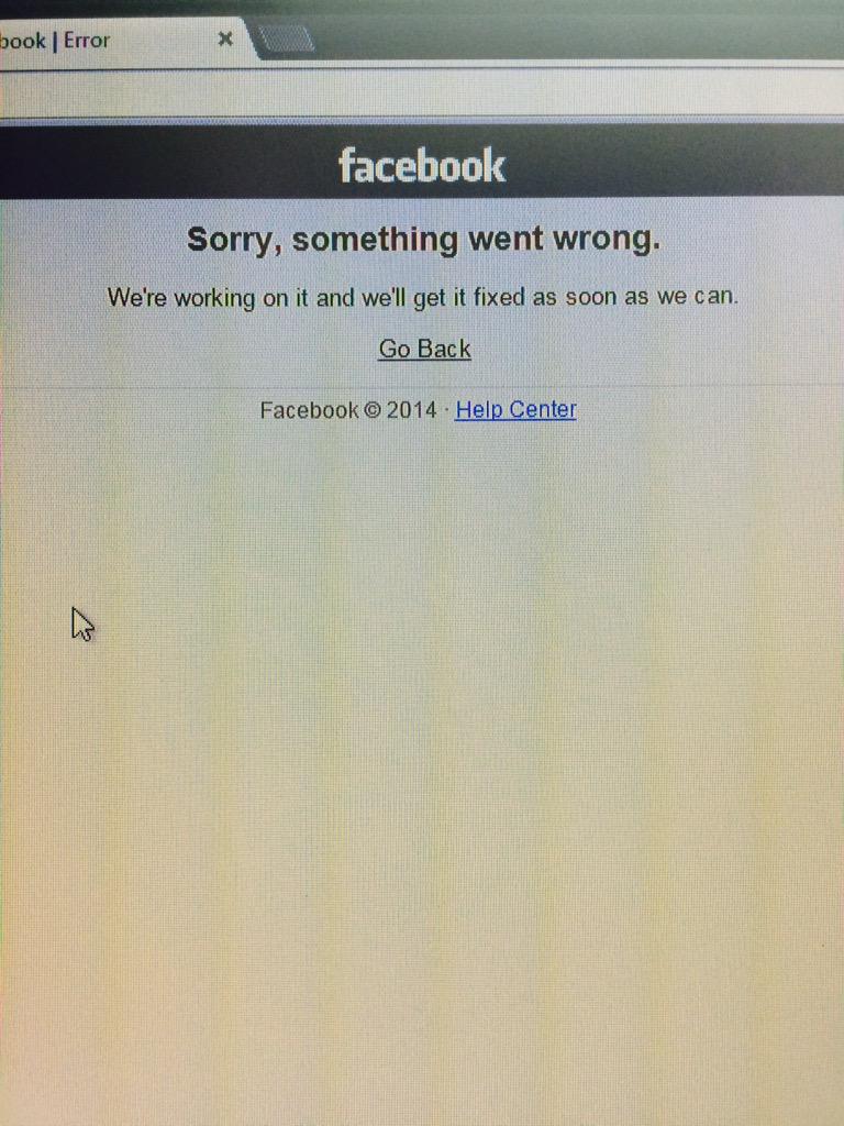 CarpeDanyDiem's tweet photo. Se cayó Facebook!!! 😱😱😱 #FaceOff #facebookdeath @facebook http://t.co/KAU6yMVqyG