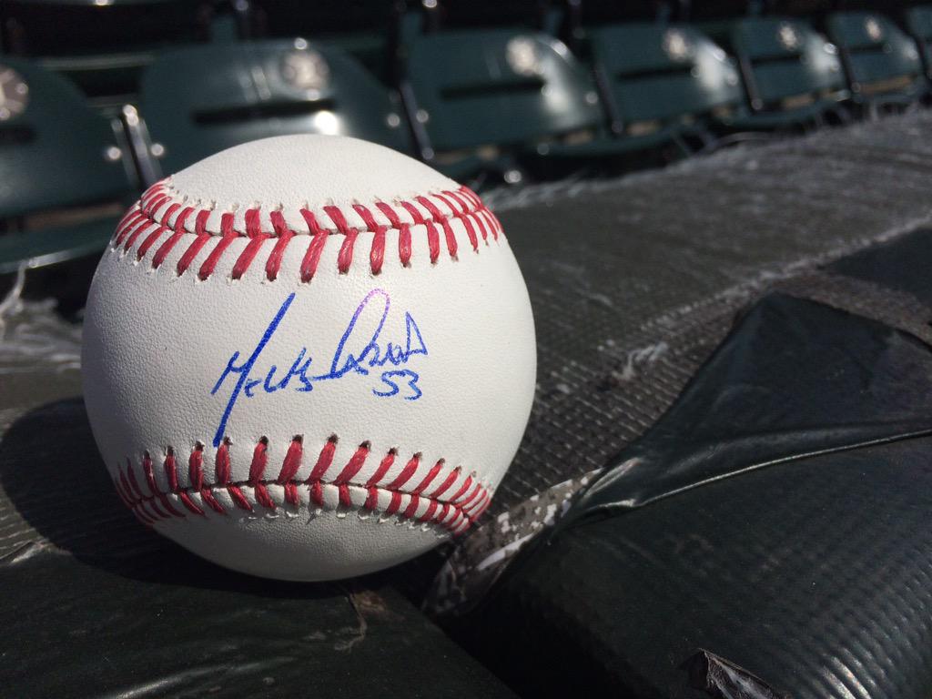 whitesox's tweet photo. Melky hit his 100th career HR yesterday so we're giving away a signed baseball! RETWEET for a chance to win. #whiff http://t.co/P8xc8j7s2p