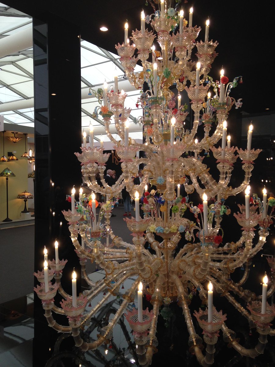 What do you all think to these decadent hand-crafted #chandeliers? #decorex2015 #interiordesign #glamorouslighting