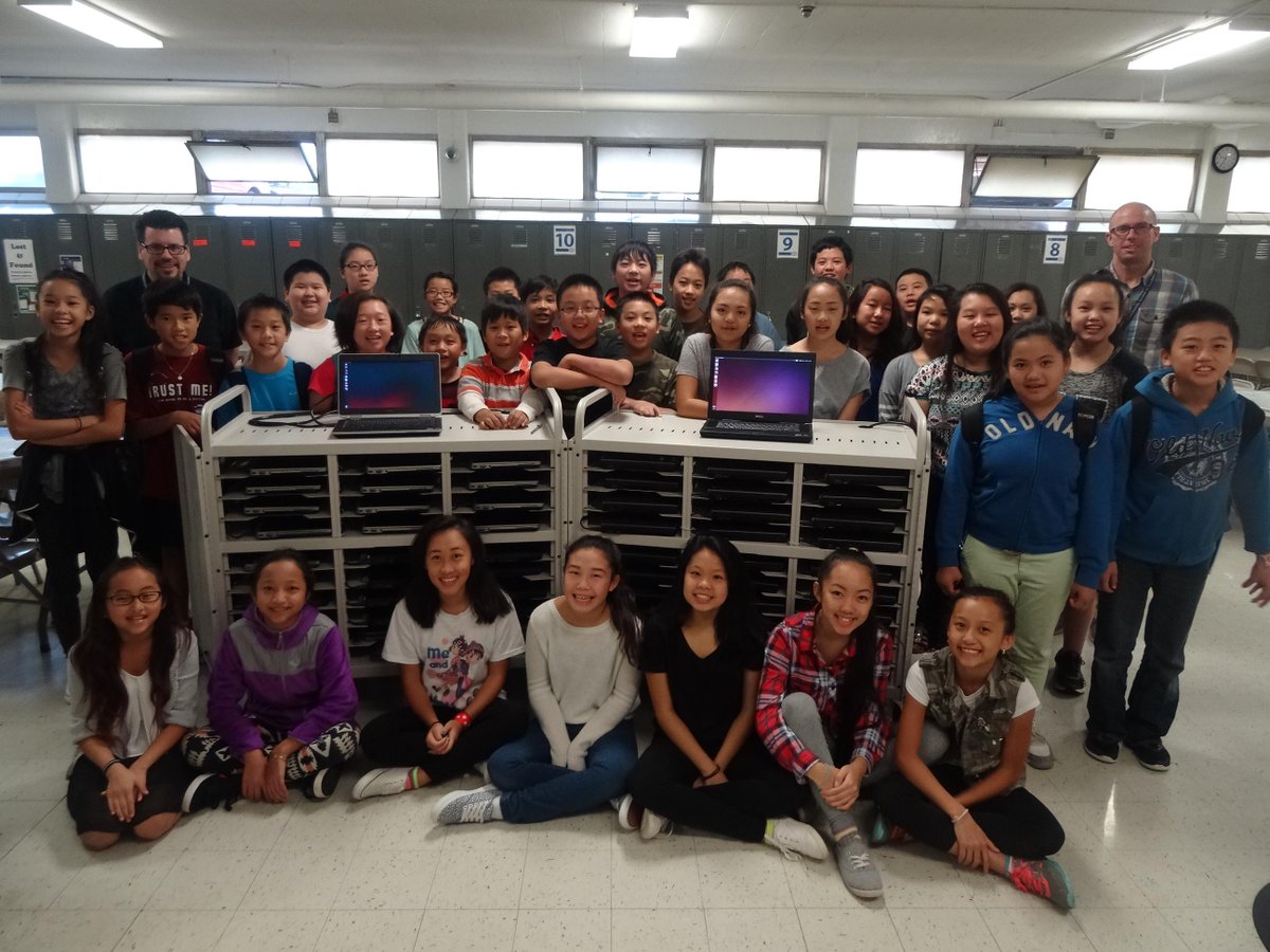 globalCSE's tweet photo. HUGE day 4 Tech/Leadership. CSE's Asian Penguins delivered 60 laptops 4 our MYP. @StuKeroff @iborganization http://t.co/etq8STcjtl