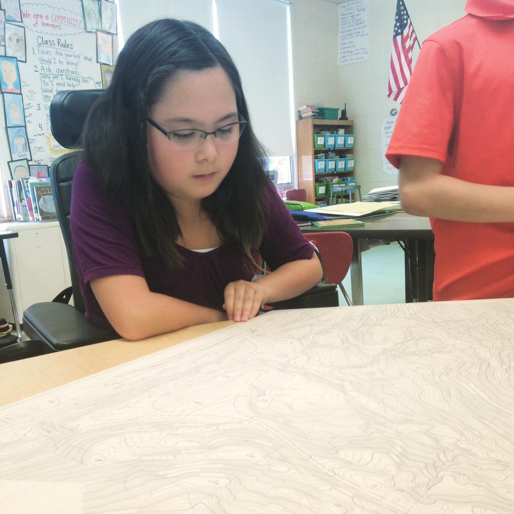 mrskatyriddle's tweet image. Ss loved taking a closer look at a hand-drawn topographical map today.  #OnceACard #Amazed #LotsOfQuestions