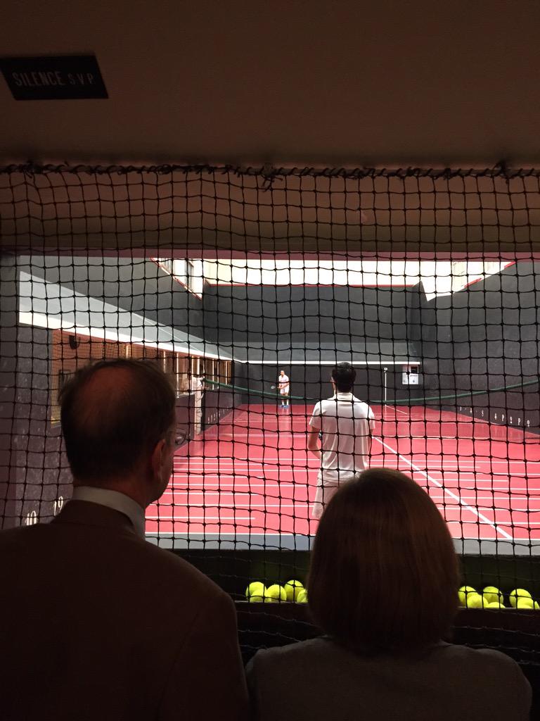 RealRobFahey's tweet photo. #FO2015 QF3 underway. Steve Virgona leads Mattieu Sarlangue 6-2 6-2 MS 2-0 in 3rd @irtpa_official @TRA_Ltd http://t.co/usrHY5VSPN