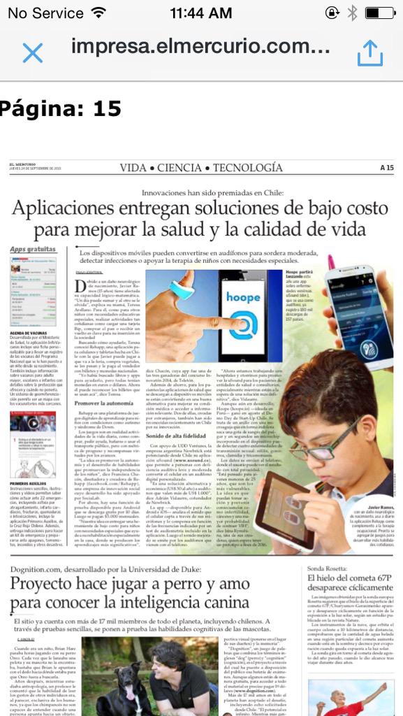 Thanks EL MERCURIO for the article impresa.elmercurio.com/Pages/NewsDeta… <a href="/startupchile/">Start-Up Chile by Corfo</a> <a href="/Start_UpPeru/">StartUp Perú</a> <a href="/bioincubaperu/">Bioincuba</a> <a href="/startupmexico/">Startup México</a>
